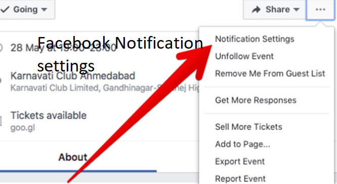 Facebook Notification Settings