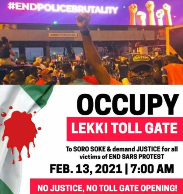 Nigerians to Occupy Lekki Toll Gate Again on Saturday