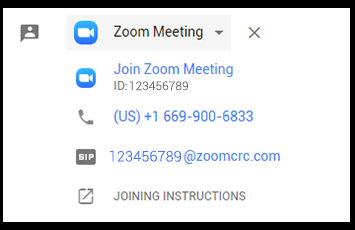 Send Zoom Meeting Link Using G Suite Add-on