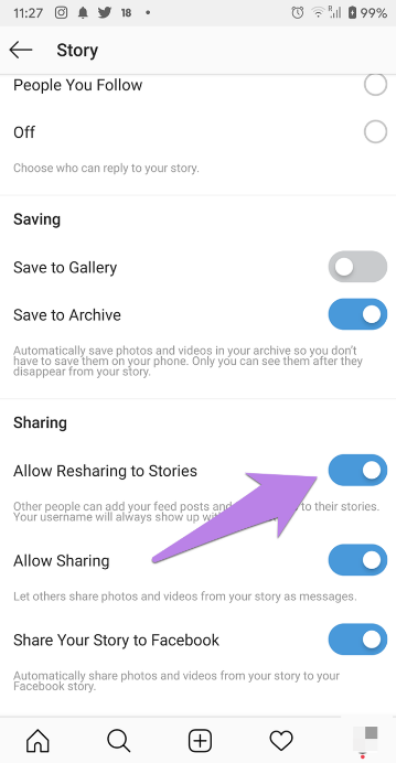 Share IG Posts To Stories
