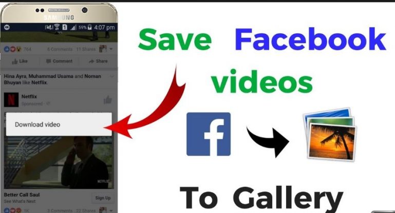 save facebook video
